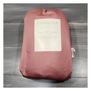 Casaluna Temperature Balancing Sheet Set Full Modern Rose 300 TC Cotton Sateen